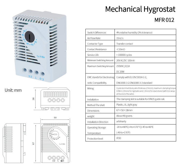 MFR 012 Parametertabelle