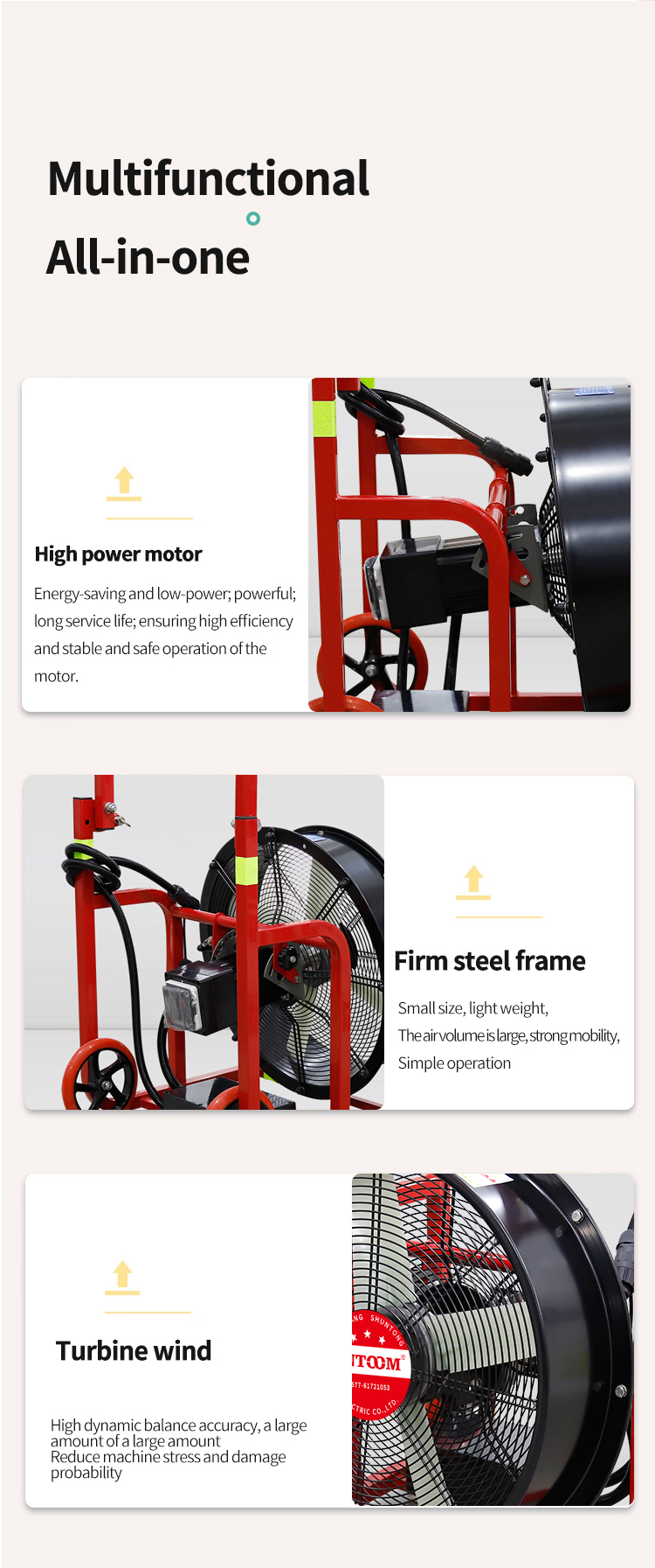 Batteriebetriebene Produktdetails f&uuml;r mobile Rauch extravtor