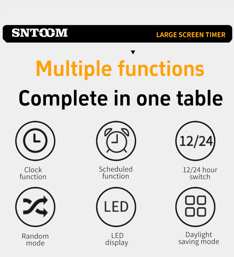 ST-839 gro&szlig;er Bildschirm Timer2 