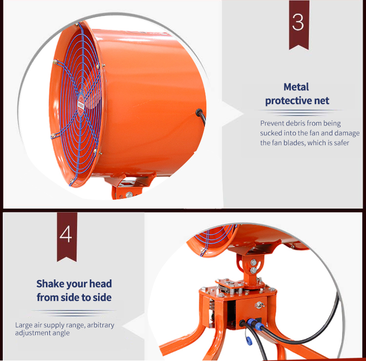 YTS low-noise shaking head ventilation fan (1) 