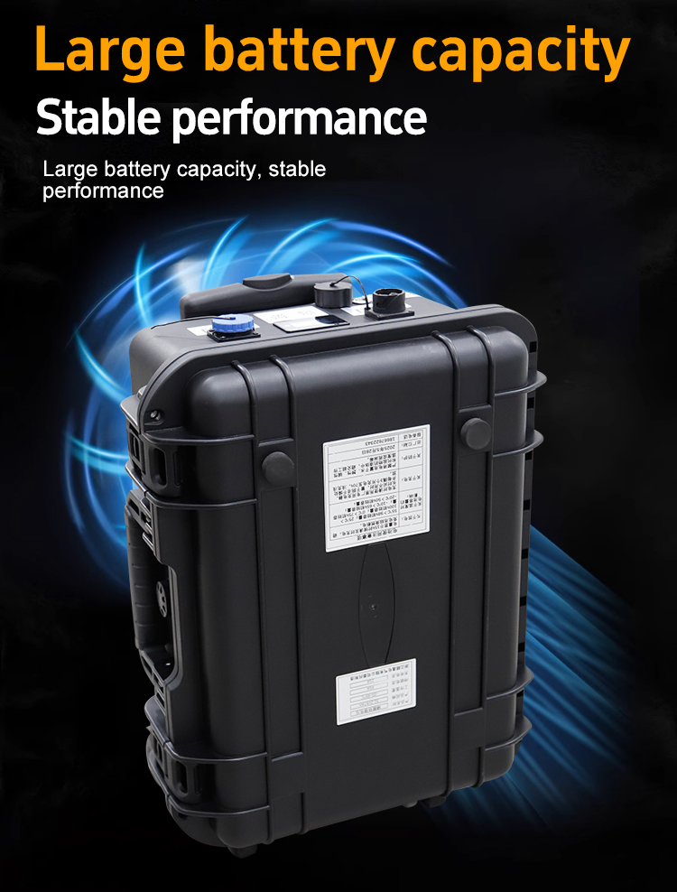 Der Rauchextraktor hat eine gro&szlig;e Batteriekapazit&auml;t 