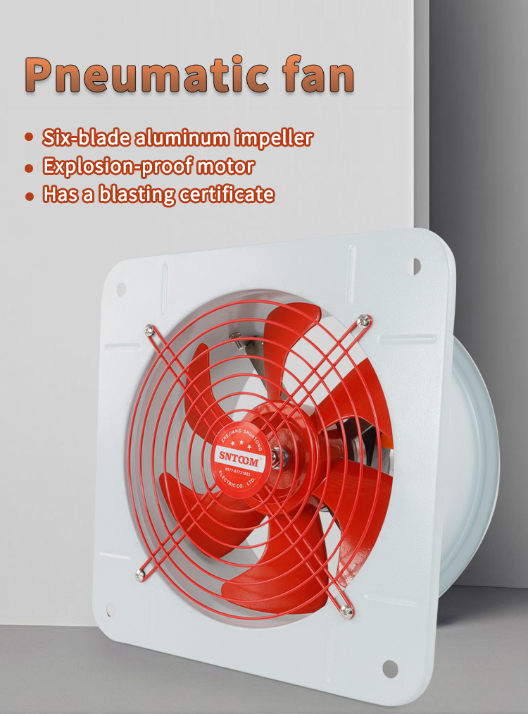 12-28 inch energy-saving and low-noise BFAG explosion-proof pneumatic axial flow fan 