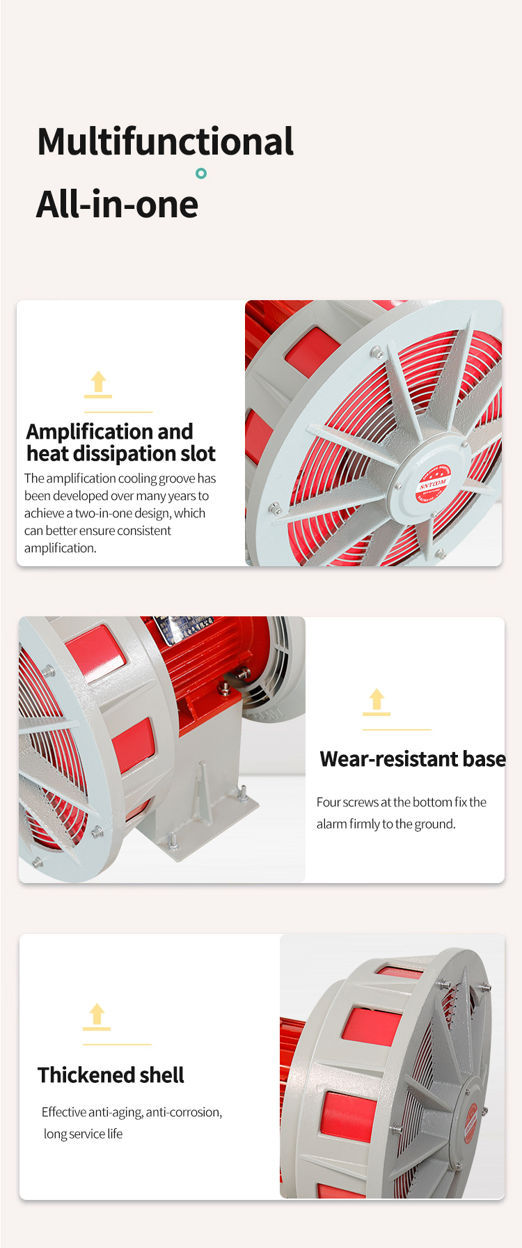 Der elektrische Alarm von JDW-400/450 mit hohem Dezibel
