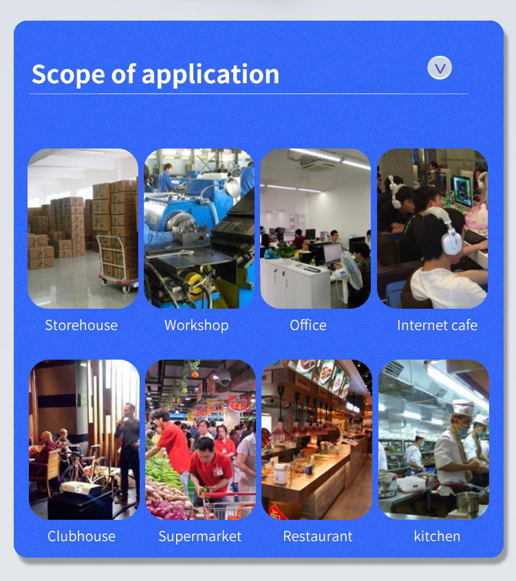 YTS low-noise shaking head ventilation fan (6) 